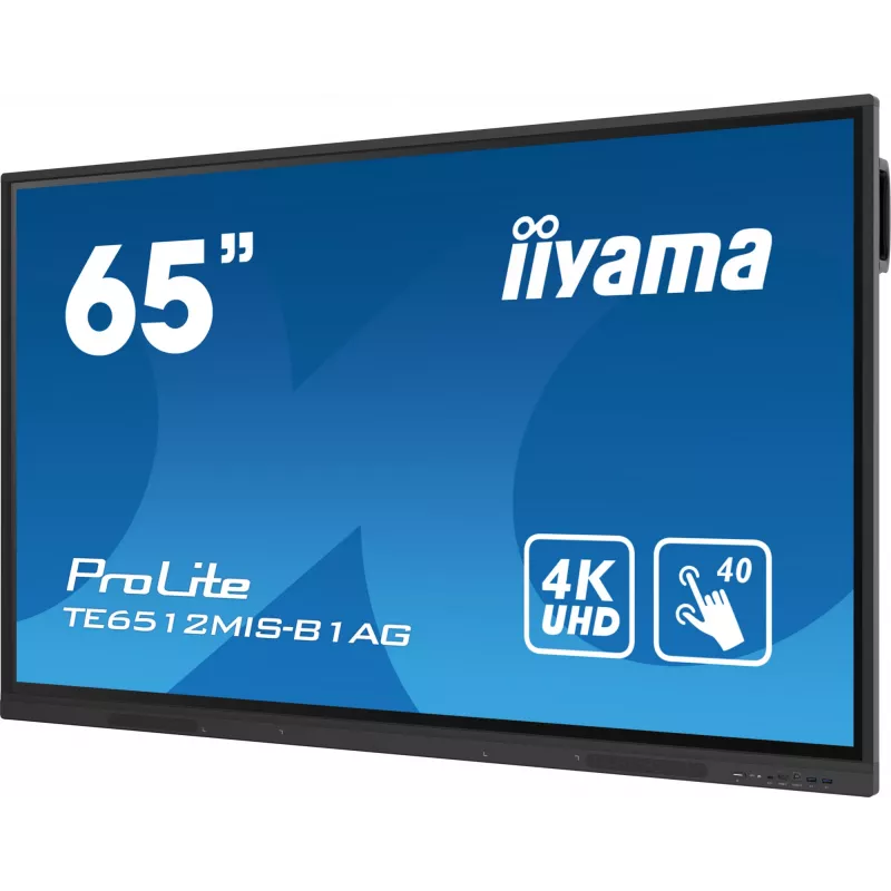 iiyama 65 Zoll Interaktives 4K UHD Touchscreen mit höhenverstellbarem Kollaborationsdisplay