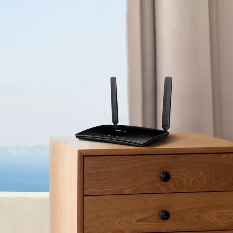 TP-Link TL-MR150 WLAN-Router Fast Ethernet Single-Band (2,4 GHz) 4G Schwarz