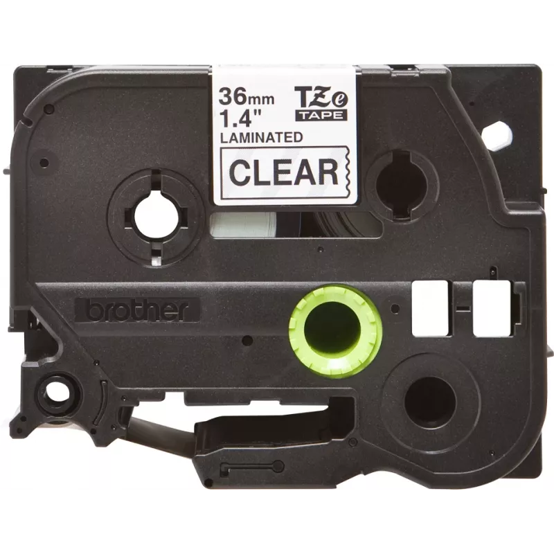 Laminierband Brother TZe161 36 mm Schwarz auf Transparent
