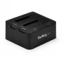 StarTech.com Dual-Bay USB 3.0 zu SATA und IDE Festplatten-Dockingstation, USB-Festplattendock, externes 2,5/3,5 Zoll SATA I/II/III und IDE (40-Pin) SSD/HDD-Dockingstation, Hot-Swap-Festplattenschächte, Top-Loading