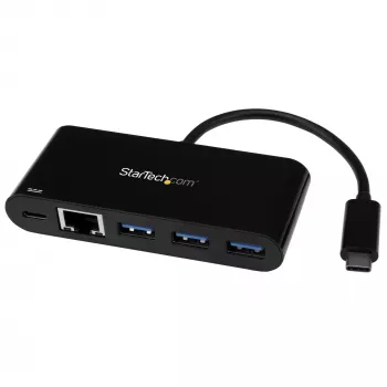 StarTech.com USB-C auf Ethernet Adapter mit 3-Port USB 3.0 Hub und Power Delivery