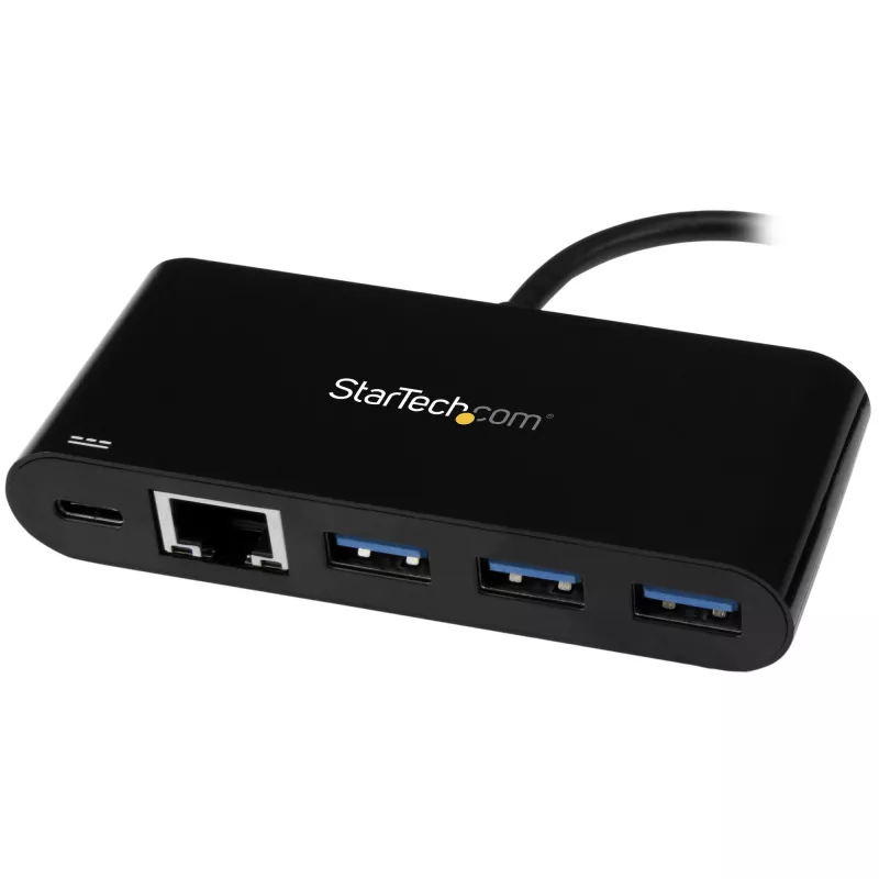 StarTech.com USB-C auf Ethernet Adapter mit 3-Port USB 3.0 Hub und Power Delivery
