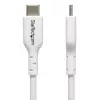 StarTech.com 1m (3.3ft) Weißes USB-C-Ladekabel, USB-C-Kabel, USB 2.0 Typ-C Laptop-Ladekabel, 60W 3A Power Delivery, TPE-Mantel, USB-C-Datenübertragungskabel, M/M