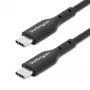 StarTech.com 2m USB-C-Ladekabel, USB-C-Kabel, USB 2.0 Typ-C-Laptop-Ladekabel, 60 W 3 A Power Delivery, TPE-Mantel, USB-C-Datenübertragungskabel, M/M
