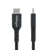 StarTech.com 2m USB-C-Ladekabel, USB-C-Kabel, USB 2.0 Typ-C-Laptop-Ladekabel, 60 W 3 A Power Delivery, TPE-Mantel, USB-C-Datenübertragungskabel, M/M
