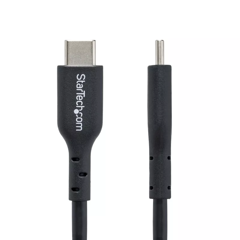 StarTech.com 2m USB-C-Ladekabel, USB-C-Kabel, USB 2.0 Typ-C-Laptop-Ladekabel, 60 W 3 A Power Delivery, TPE-Mantel, USB-C-Datenübertragungskabel, M/M