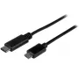 StarTech.com USB2CUB50CM USB-C auf Micro-USB-B-Kabel, St/St, USB 2.0, Thunderbolt-3-kompatibel, 0,5 m, Schwarz
