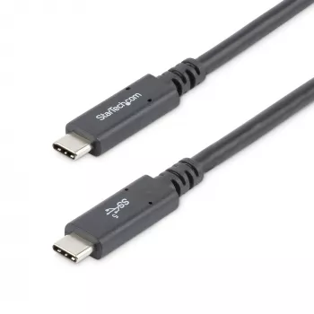 StarTech.com 1,8 m USB-C-auf-USB-C-Kabel – 5 A, 100 W PD 3.0 – Zertifiziert für Chromebook – USB-IF-zertifiziert – M/M – USB 3.0 5 Gbit/s – USB-C-Ladekabel – USB-Typ-C-Kabel