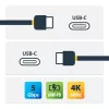 StarTech.com USB-C-Kabel mit Power Delivery (3A) – M/M – 2 m (6 ft.) – USB 3.0 – USB-IF-zertifiziert