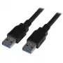 StarTech.com USB3SAA3MBK USB-3.0-Kabel, USB-A auf USB-A, St/St, USB 3.1 Gen 1 (5 Gbit/s), 3 m (10 ft), Schwarz