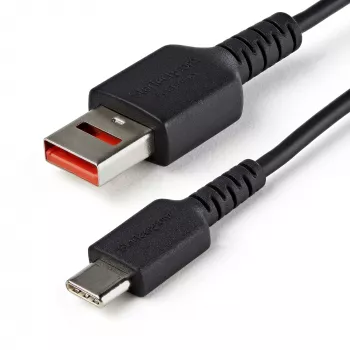 StarTech.com 3ft (1m) Secure Charging Kabel – USB-A zu USB-C Datenblocker Nur-Ladekabel – No-Data Power-Only Ladekabel für Telefon/Tablet – Datensperrendes USB-Schutz-Adapterkabel
