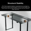Schreibtisch COUGAR Gaming E-GRAV 180 Schwarz Rechteckig Kohlefaser 180x80cm
