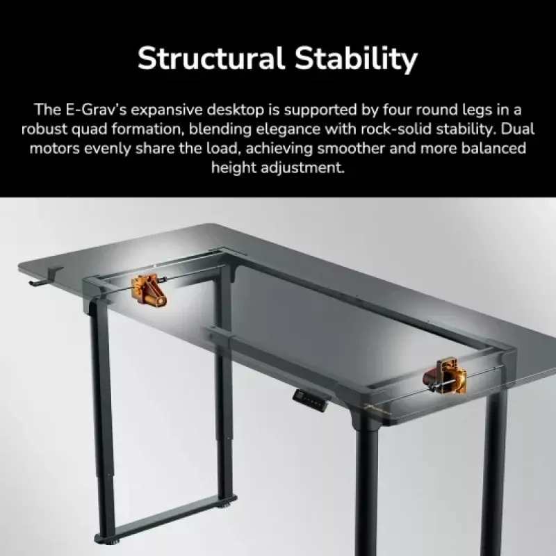Schreibtisch COUGAR Gaming E-GRAV 180 Schwarz Rechteckig Kohlefaser 180x80cm