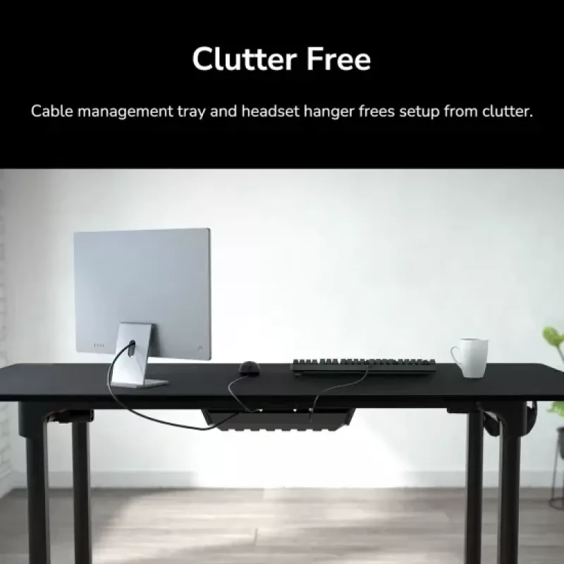 Schreibtisch COUGAR Gaming E-GRAV 180 Schwarz Rechteckig Kohlefaser 180x80cm