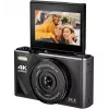 Easypix V64 Flip 20203 Kompakte Digitalkamera, 64 MP, 4K Video, 3 Zoll Klappdisplay, 18x Digitalzoom, WiFi