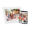 Denver Frameo PFF-1015W Digitaler Bilderrahmen, 10,1 Zoll (25,4 cm), Touchscreen, WLAN, 16 GB, Weiß