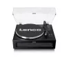 Lenco LS-430BK Plattenspieler mit Riemenantrieb und 4 integrierten Lautsprechern, Bluetooth, 40 W, 33/45 U/min, schwarz