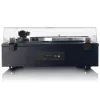 Lenco LS-430BK Plattenspieler mit Riemenantrieb und 4 integrierten Lautsprechern, Bluetooth, 40 W, 33/45 U/min, schwarz