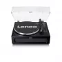 Lenco LS-430BK Plattenspieler mit Riemenantrieb und 4 integrierten Lautsprechern, Bluetooth, 40 W, 33/45 U/min, schwarz