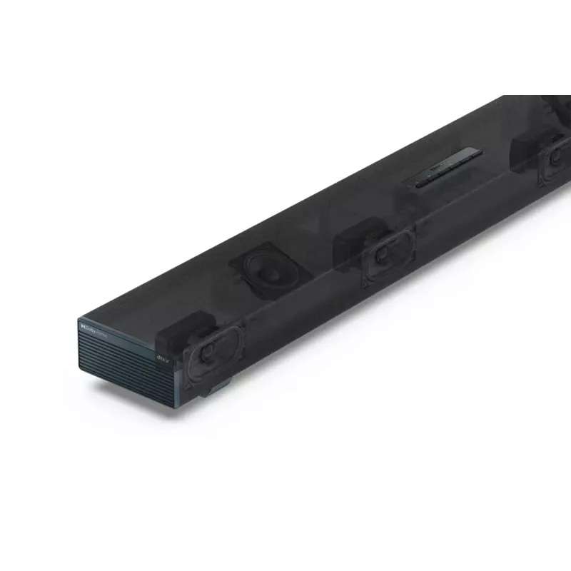 Sharp HT-SBW53121(BK) 3.1.2-Kanal-Soundbar mit kabellosem Subwoofer, schwarz