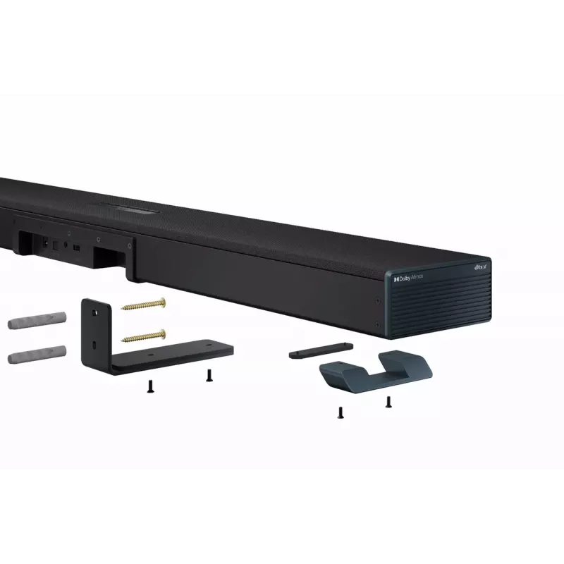 Sharp HT-SBW53121(BK) 3.1.2-Kanal-Soundbar mit kabellosem Subwoofer, schwarz