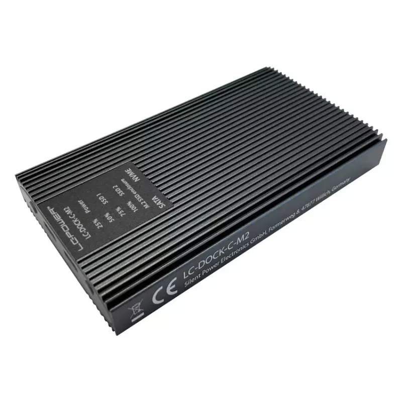 LC-Power LC-DOCK-C-M2 USB-3.2-Dockingstation für M.2-NVMe- und SATA-SSDs