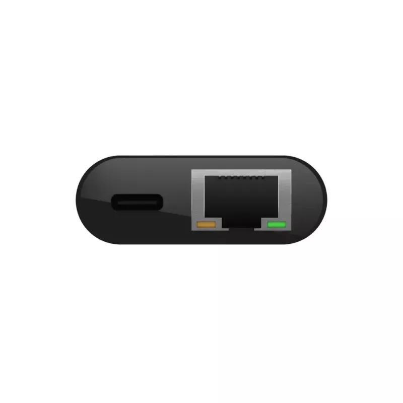 Belkin INC002vfBK USB-C Dual-Display-Dockingstation, DisplayLink, 2x HDMI, Gigabit Ethernet, Schwarz