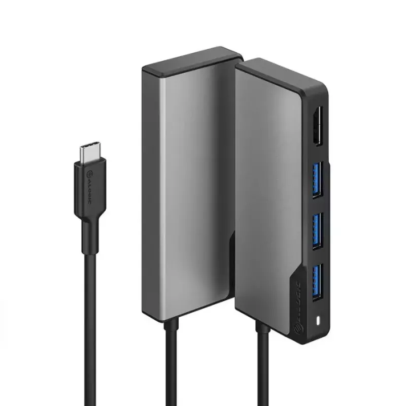 ALOGIC UCFUHDV2-SGR USB-C Fusion CORE 5-in-1-Hub V2, USB-C 3.1 Gen 1, HDMI, Space Grey
