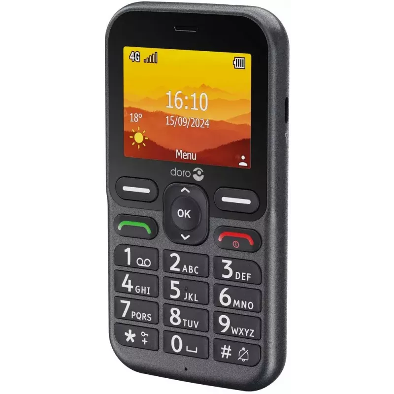 Doro Leva L10 4G Großtastenhandy, Graphit