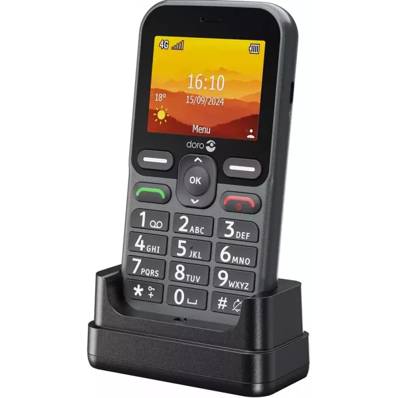 Doro Leva L10 4G Großtastenhandy, Graphit