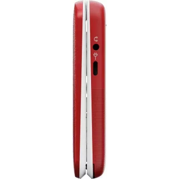 Mobiltelefon Doro Leva L20 4G, 2,8-Zoll-Bildschirm, rot-weiß