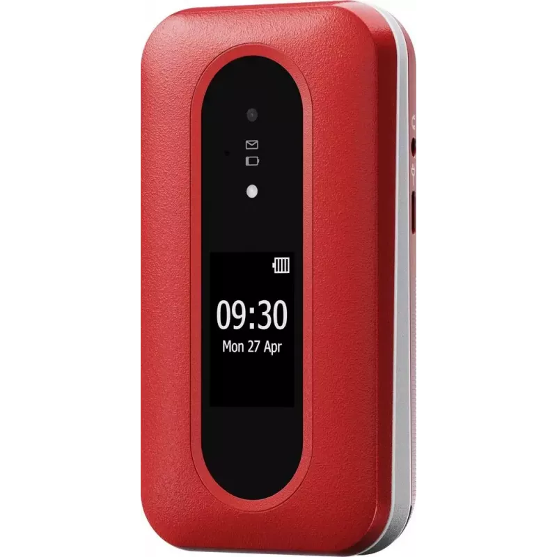 Doro Leva L30 4G Klapphandy, 2,8 Zoll, Rot/Weiß