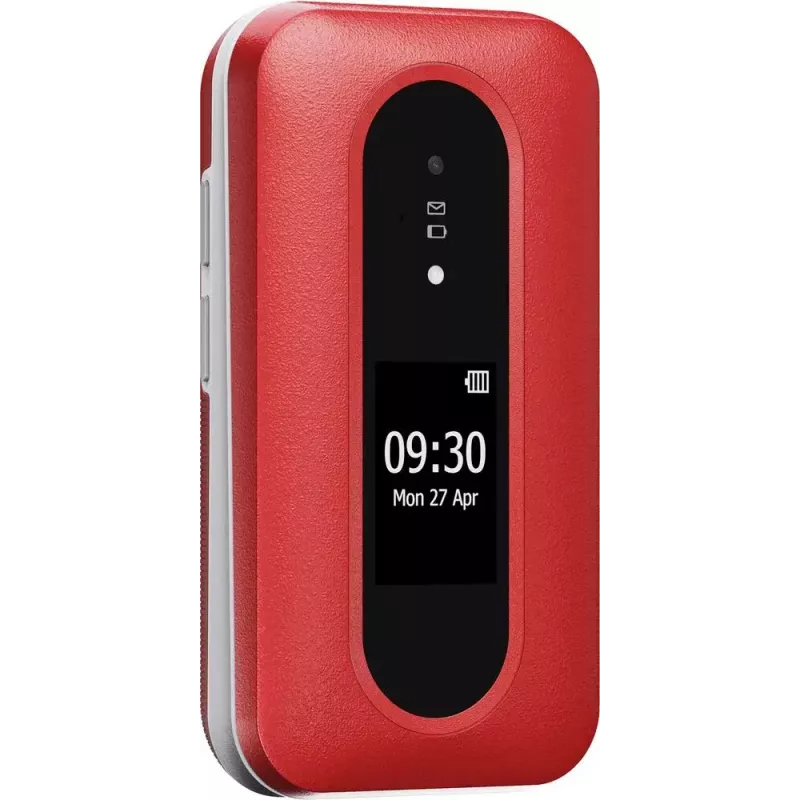 Doro Leva L30 4G Klapphandy, 2,8 Zoll, Rot/Weiß