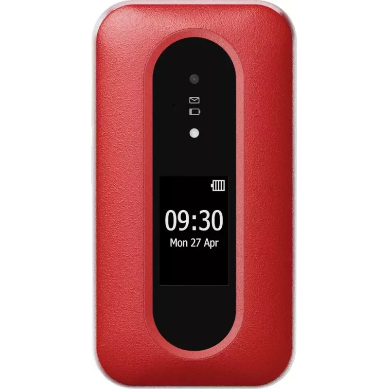 Doro Leva L30 4G Klapphandy, 2,8 Zoll, Rot/Weiß