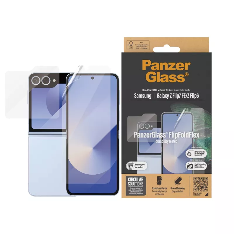 PanzerGlass ® Displayschutz Samsung Galaxy Z Flip6 | Glas & Folie