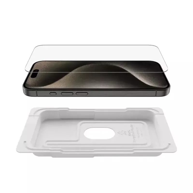 Displayschutzfolie Belkin ScreenForce iPhone 15 Pro Max Gehärtetes Glas Stoßfest Kratzfest