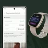 Smartwatch Fitbit Sense 2 Digital Touchscreen Schwarz