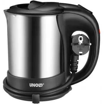 Unold 18575 Wasserkocher 0,5 L 1000 W Schwarz, Edelstahl