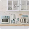 Ariete 1389 Vintage Espresso-Kaffeemaschine - Espressomaschine für Kaffeepulver oder ESE-Pads, in pastellblau