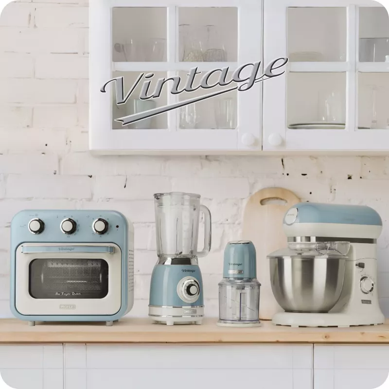 Ariete 1389 Vintage Espresso-Kaffeemaschine - Espressomaschine für Kaffeepulver oder ESE-Pads, in pastellblau