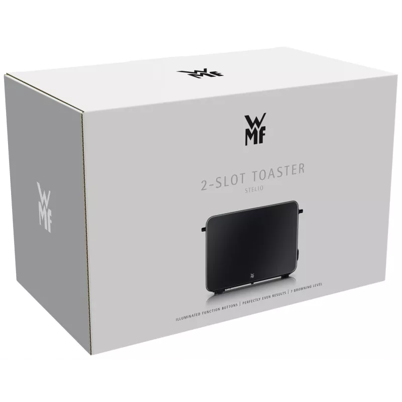 WMF Stelio 04.1421.0071 Toaster, Deep Black