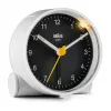 Braun BC01WB Quarz-Wecker Schwarz, Weiß