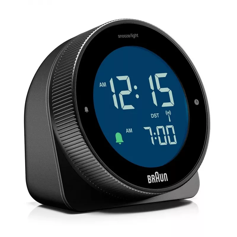 Funkwecker BRAUN BC 24 B DCF schwarz – funkgesteuerter Wecker mit Digitaldisplay