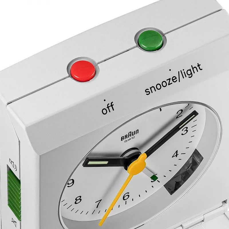 Braun BC05W Wand-/Tischuhr Analoguhr Rechteckig Weiß