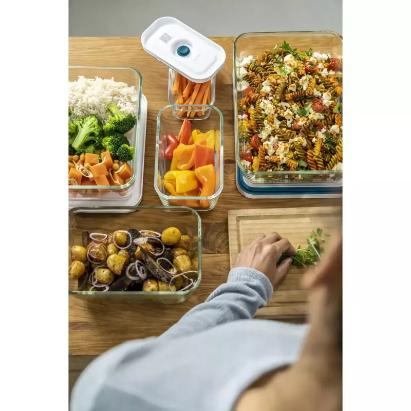 Container ZWILLING Fresh & Save Rechteckig 2,2 L Transparent Weiß