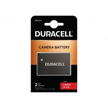Duracell Kamerabatterie - ersetzt Canon LP-E12 Akku, 750 mAh, 7,2 V, Lithium-Ionen (Li-Ion)