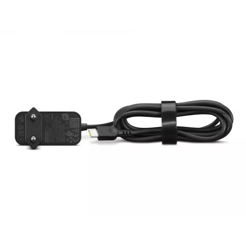 Lenovo GX21L58555 65-W-USB-C-Netzteil, EU-Stecker, 20 V, 1,7 m Kabel, schwarz