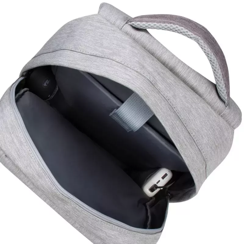 Rivacase 7562 Prater Diebstahlschutz-Laptop-Rucksack 15,6 Zoll (39,6 cm), Grau/Mocha