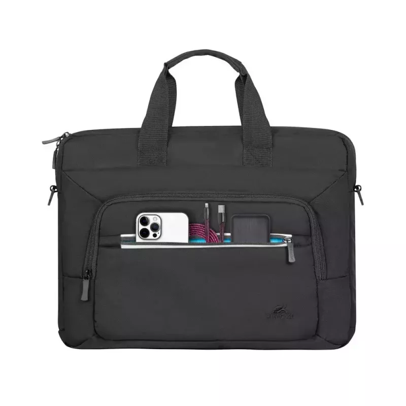 Rivacase 7521 Alpendorf ECO Laptoptasche 13,3–14 Zoll (35,6 cm), Canvas, Schwarz