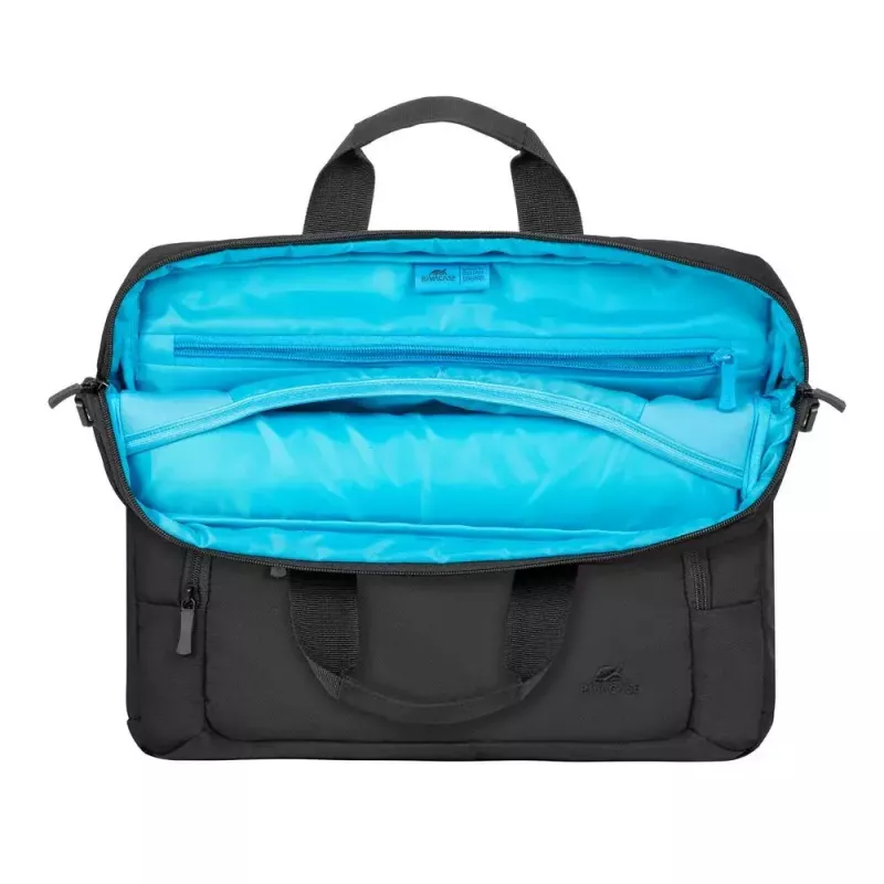 Rivacase 7521 Alpendorf ECO Laptoptasche 13,3–14 Zoll (35,6 cm), Canvas, Schwarz